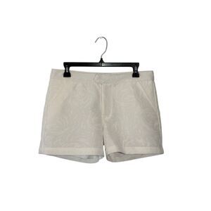 NWOT Plains & Prints white cotton jacquard shorts - 8